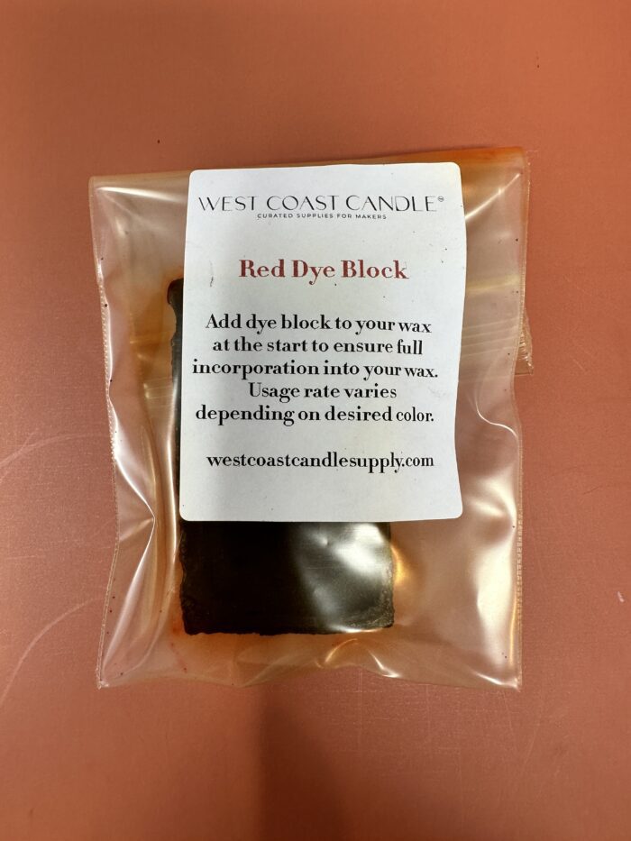 Red Dye Block for Candles