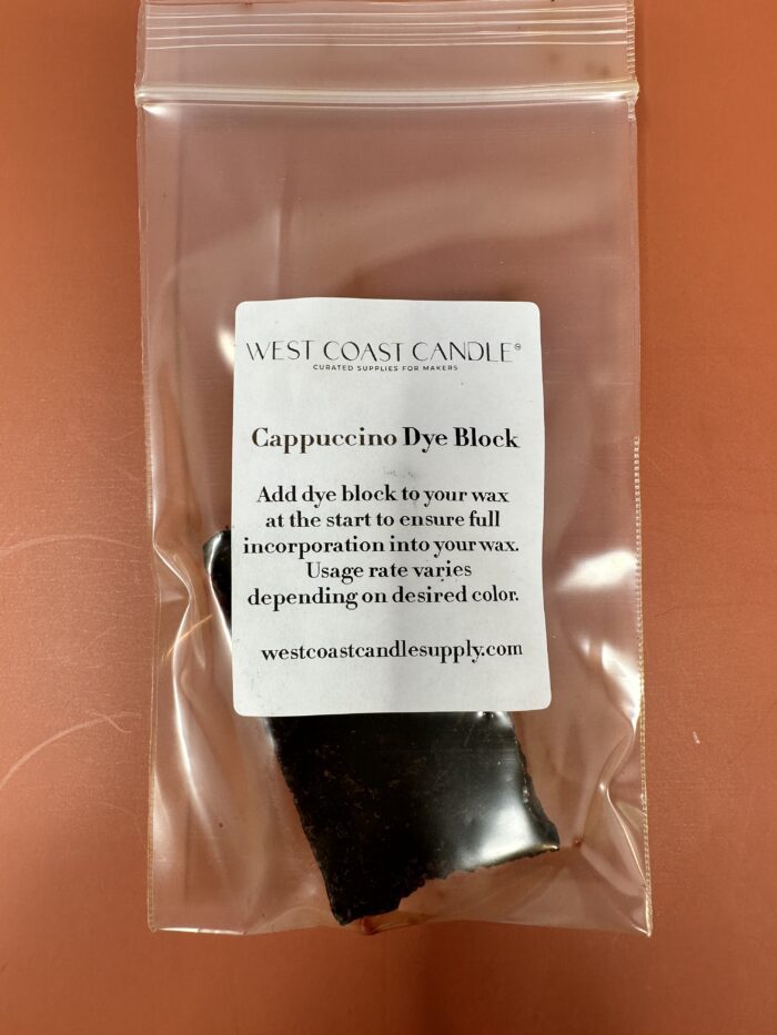 Brown / Cappuccino Dye Block for Candles