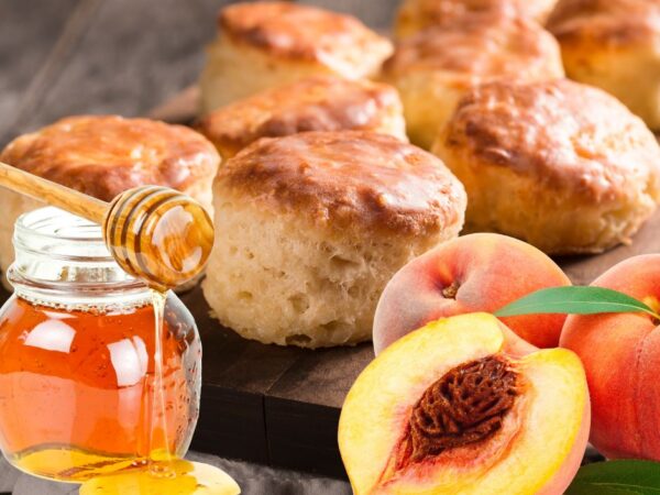 Honey Peach Biscuit