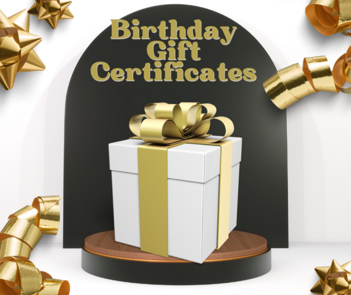 Gift Certificates Available