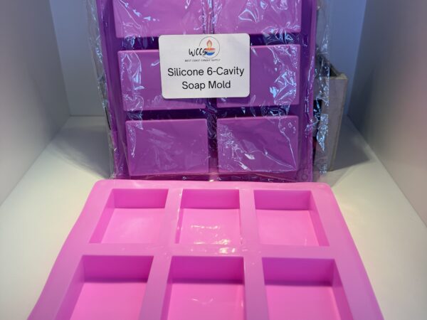 6 cavity silicone soap mold